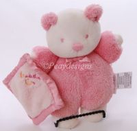 Carters Just One Year JOY CUDDLE ME Pink Bear Rattle Lovey